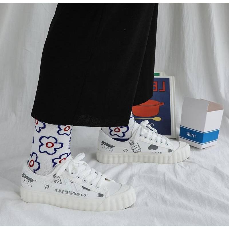 FYGALERY SHS013 SEPATU SNEAKERS MODEL KOREA ULZZANG WARNA PUTIH SEPATU MURAH BATAM SEPATU IMPORT-8