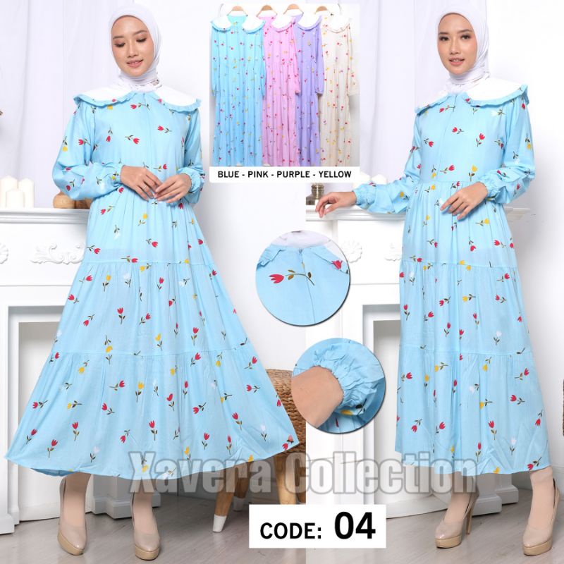 XC - Midi Dress 04 / Dress Wanita Trendy / Midi Dress Kekinian