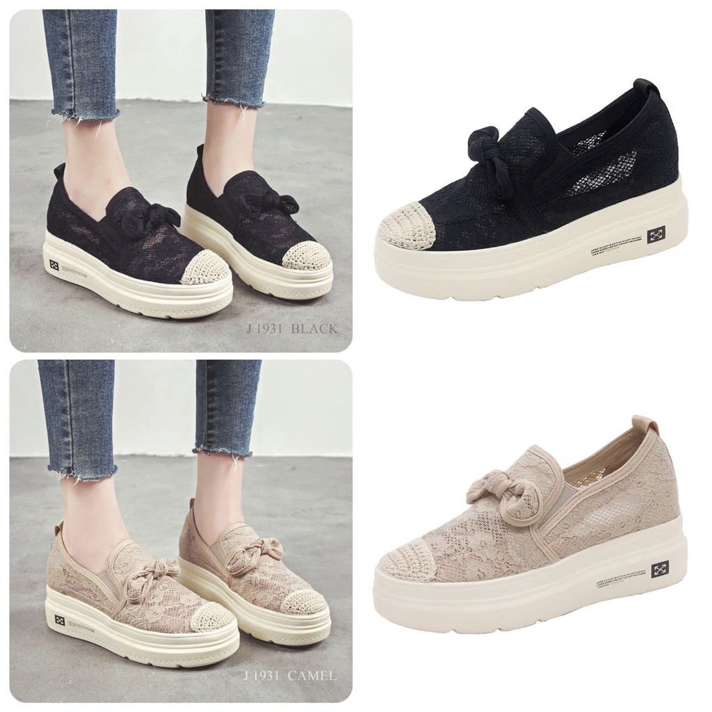 SEPATU WANITA WEDGES SHOES PITA BROKAT ANTEA 1931