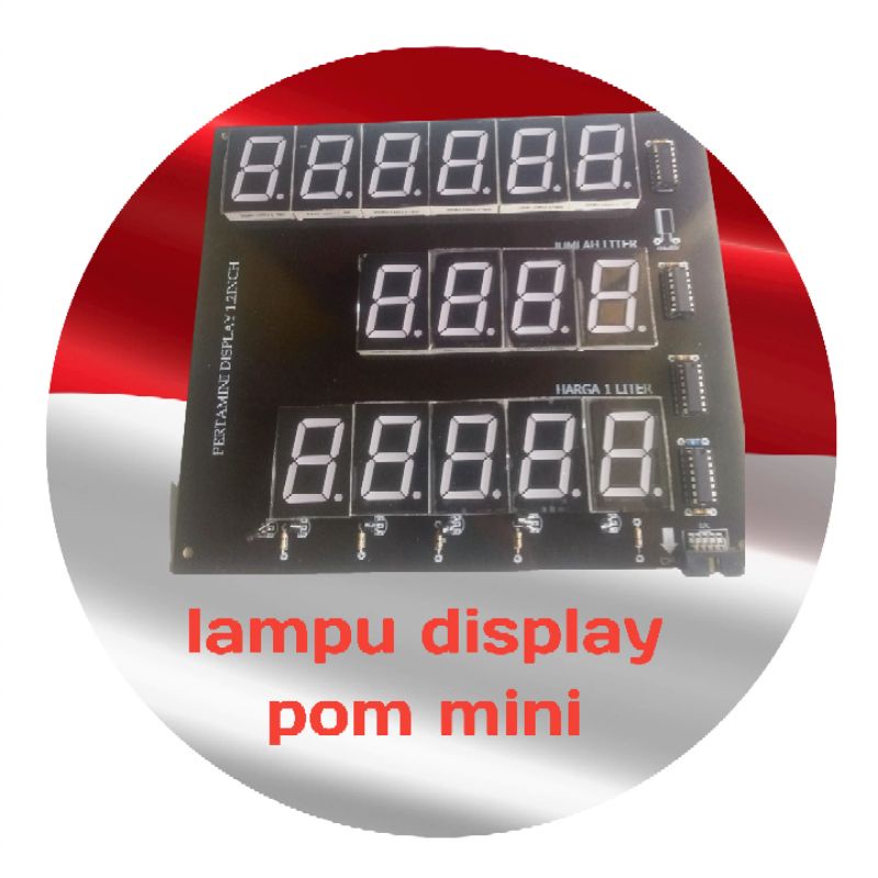 lampu display merah 1.2 pom mini pertamini