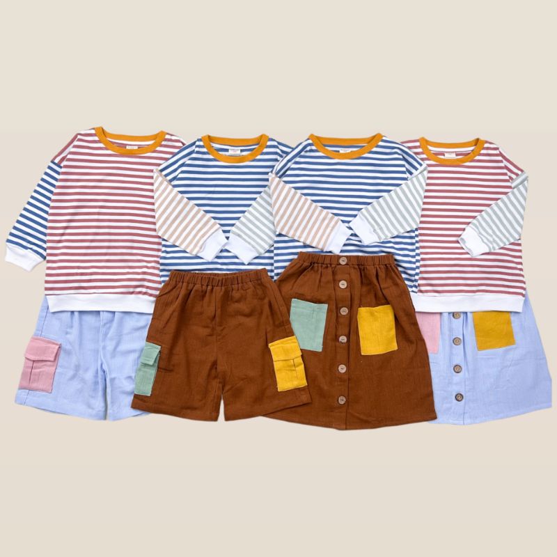 MILIE AND CALIE SET - Heyminime - Setelan Couple Anak 1-4Y