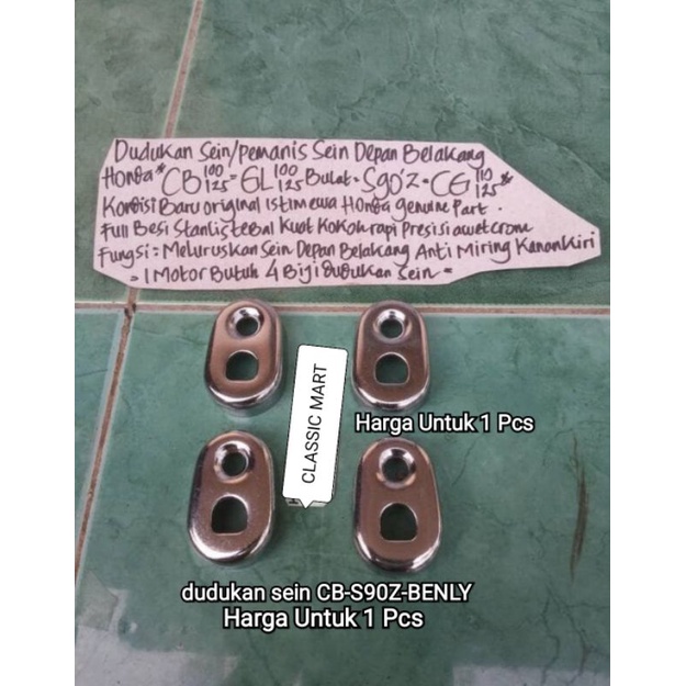 DUDUKAN LAMPU SEIN HONDA CB100 CB125 CB CG110 CG125 CG S90Z 90Z S90 BENLY