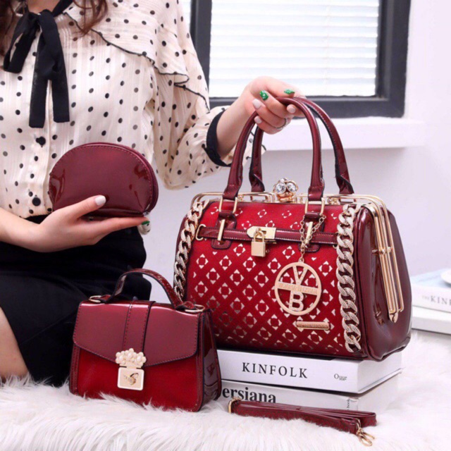 SG1202 syafniegalery VB behel curren 3in1 tas ibuibu tas batam impor tas kerja tas guru