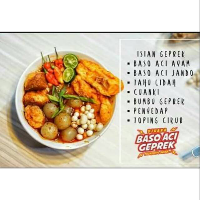 

Baso Aci Geprek