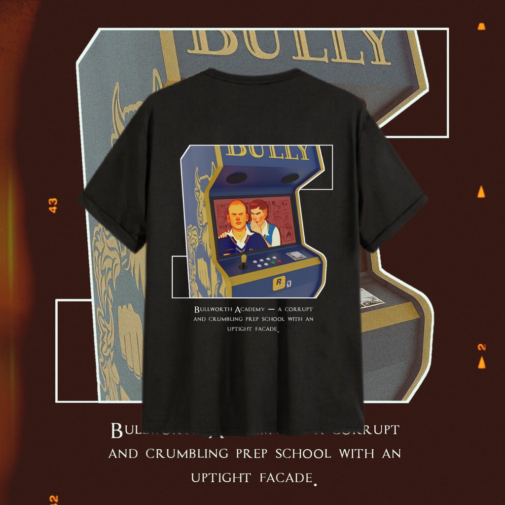 T shirt Bully Rockstar - PS2 | Kaos Game Bully