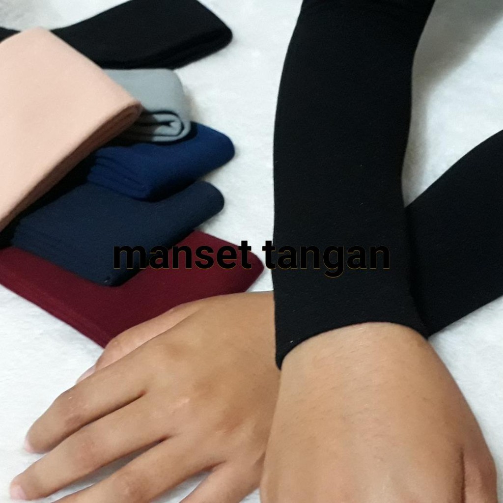 Handsock Manset Tangan Selengan Polos Kaos Rayon / Handsock Muslimah Warna Complit