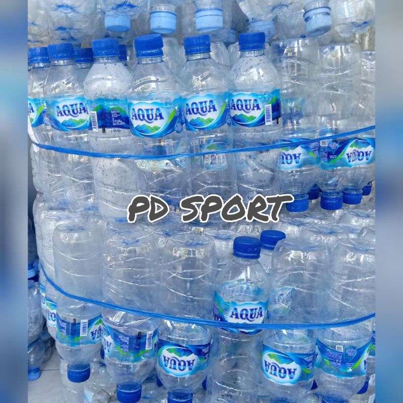 Botol Plastik Merek Aqua AQUA AKUA Bekas 600ml Bersih