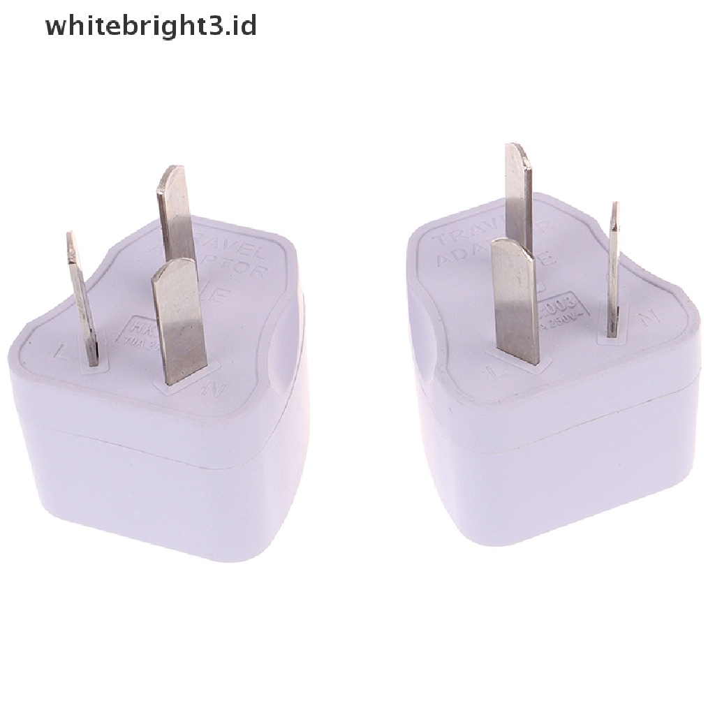 {whitebright3.id} Universal Travel Power Plug Adapter USA EU EURO Asia to AU AUSTRALIAN 3 Pin ,