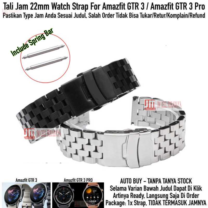 Super Engineer II Watch Strap Amazfit GTR 3 / GTR 3 Pro - Tali Jam Tangan 22mm Stainless Steel Metal