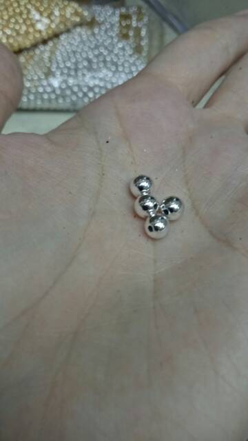 10 Gram Mutiara Jepang Asli 5mm Emas Perak