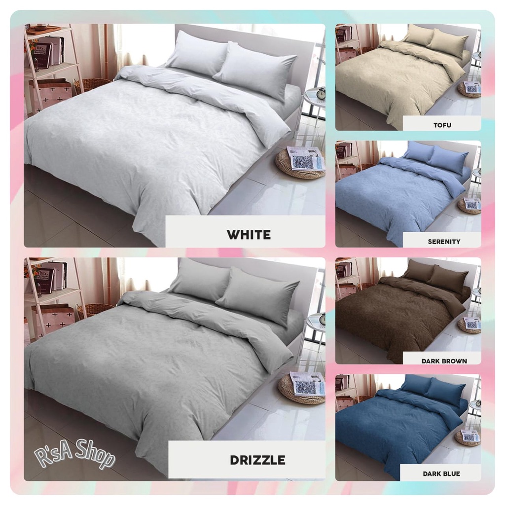 Jual Kintakun Sprei Set Bedcover King Limited Edition Polos Korea Motif ...