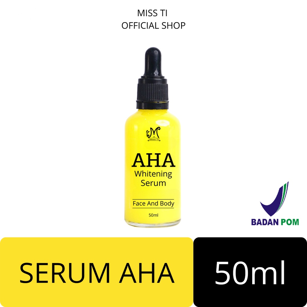 AHA serum wajah BPOm Miss Ti 60ml pipet botol kaca