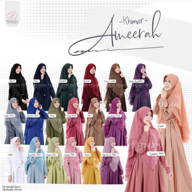 Khimar Ameerah by Fenuza muslim wear