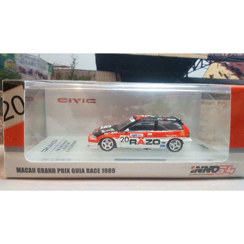 + Inno64 Honda Civic EF Macau Gran Prix GUIA Race - New