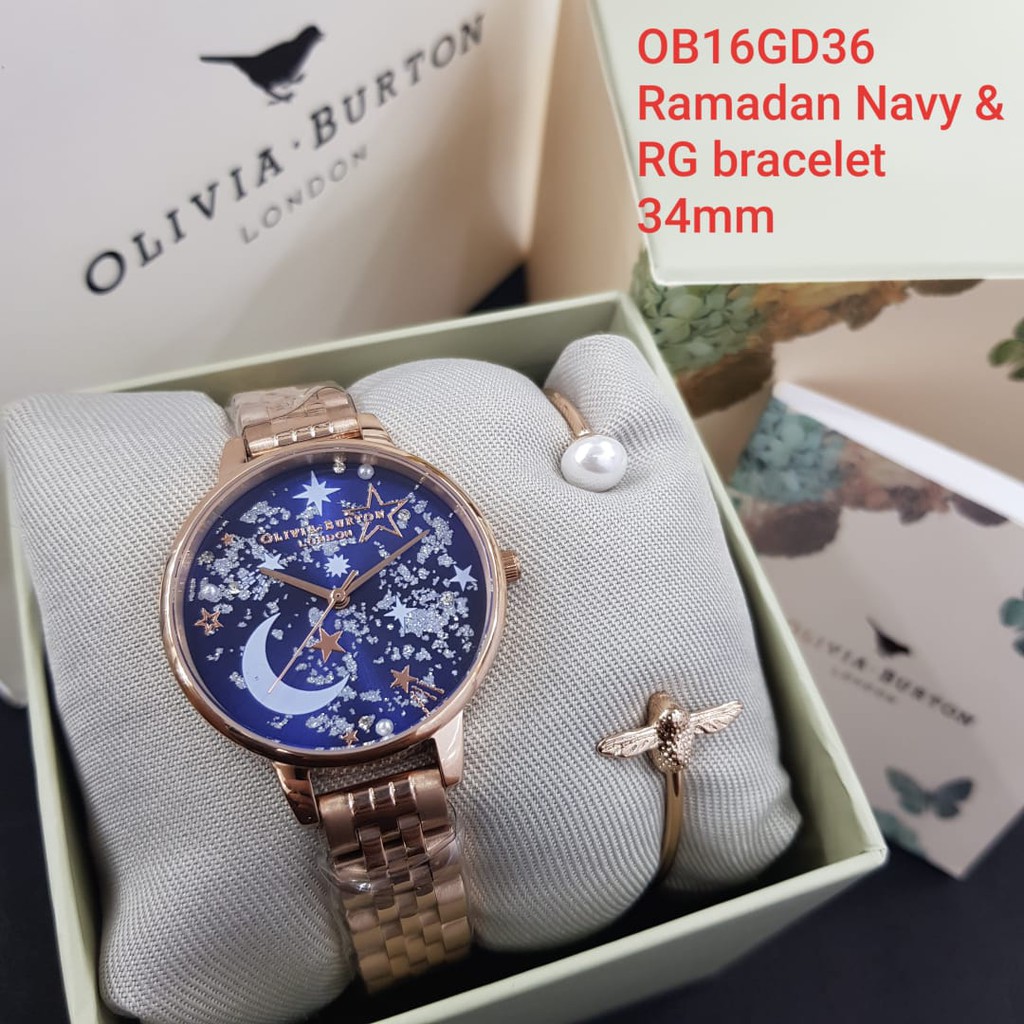

promo OB16GD36 Olivia Burton original Include box, manual book, paper bag, free batrai cadagan