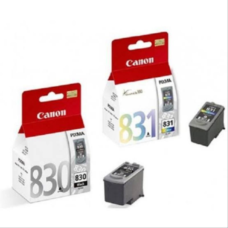 tinta cartridge Canon 830 black + 831 colour for iP1180, iP1880, iP1980, iP2580, iP2680, MP145, MP198, MP218, MP228, MP476, MX308, MX318