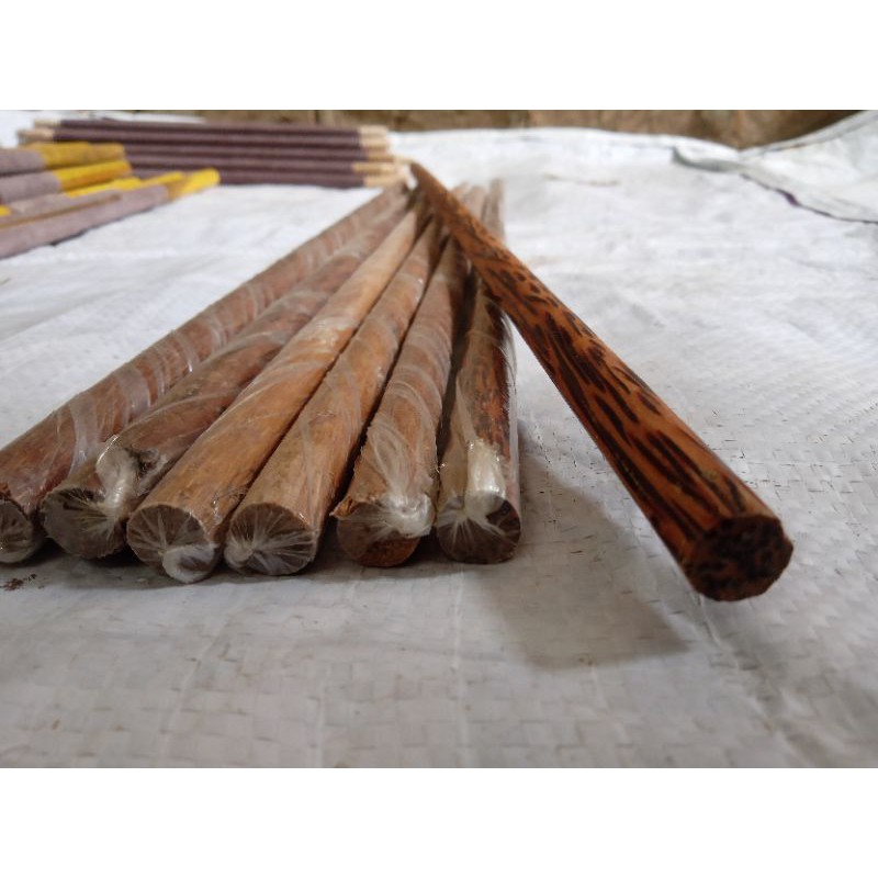 Tangkringan Burung Kacer Kenari Kayu kelapa Dowel 1 pasang