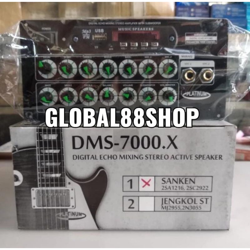 KIT TONE CONTROL SPEAKER AKTIF STEREO + POWER + MP3 + SUBWOOFER DMS-7000.X DMS7000 DMS 7000 FULL MIX