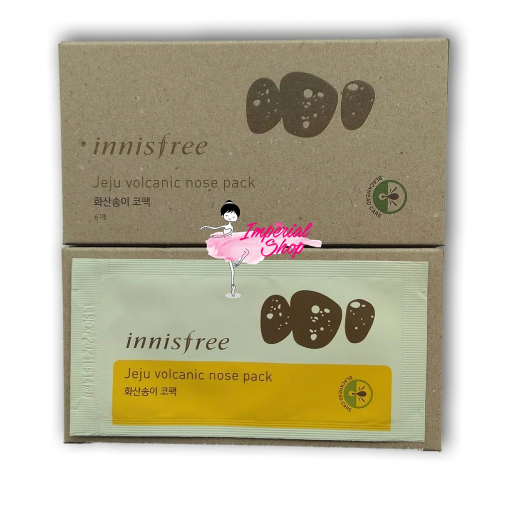 Innisfree Jeju Volcanic Nose Pack 100% Original Pore Strip Sheet Mask Masker Komedo