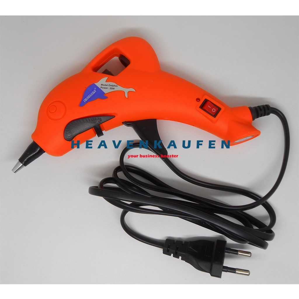 Glue Gun Tembak Lem Model Dolphin Lumba Lumba 20W Untuk Lem Stick 7 mm s/d 7,5 mm