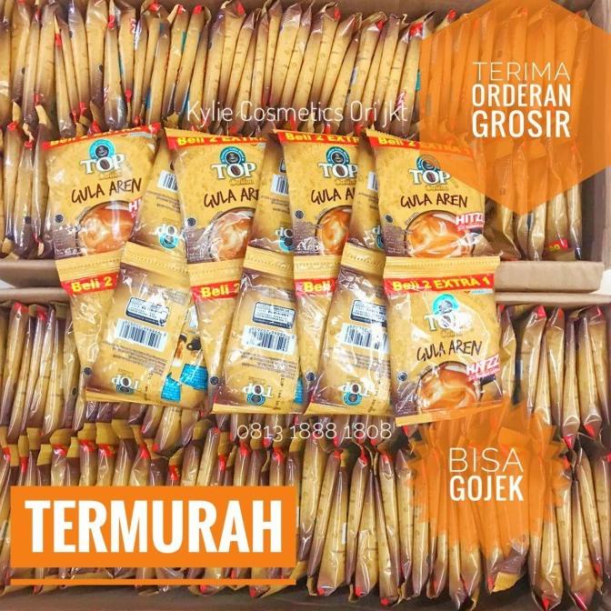

[1 DUS 180 Saset] Top Coffee GULA AREN Kopi Instan RENTENG 22 gram ORI