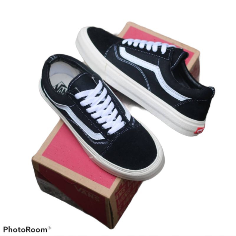 Jual Vans Classic Old Skool Black White Original 100% Original ( EVB ...