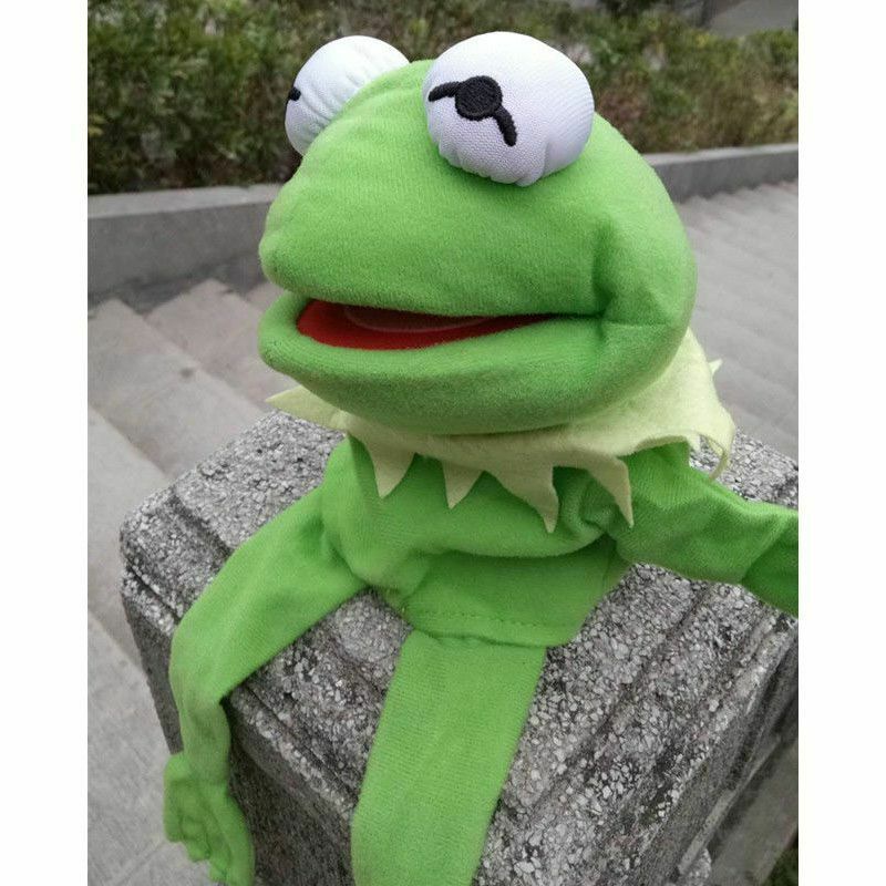 60cm Big Full Body Boneka Kermit the Frog Hand Puppet Soft Plush Toy Kids Gift Mainan