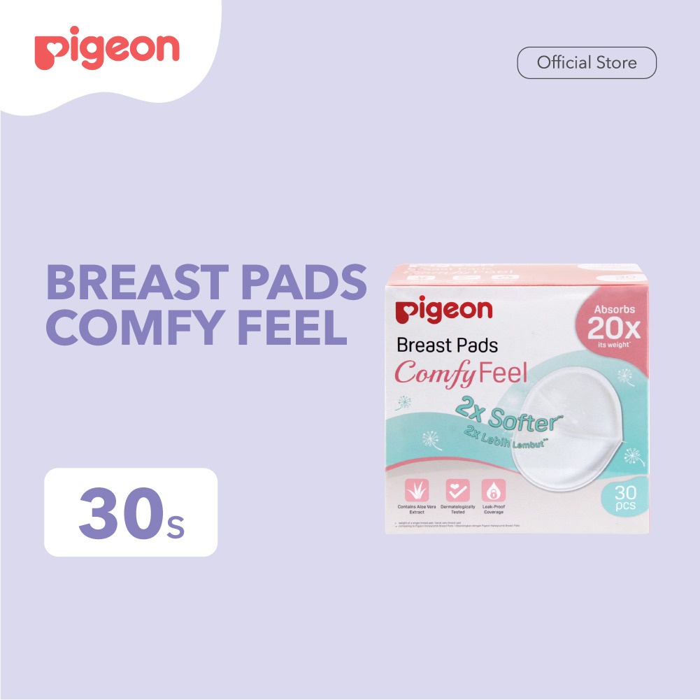 NEW Pigeon Breast Pads Comfyfeel 30pcs -  Breastpad / pelindung payudara / perlengkapan menyusui / alas asi anti tembus / asi rembes / shell / shield / breathable / alas payudara super tipis / penutup cover asi / menyerap asi dengan cepat / asi anti bocor