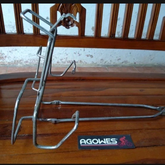 Aksesoris Sepeda - Rak Depan Besi Chrome Sepeda Minion Seli 20 Nos