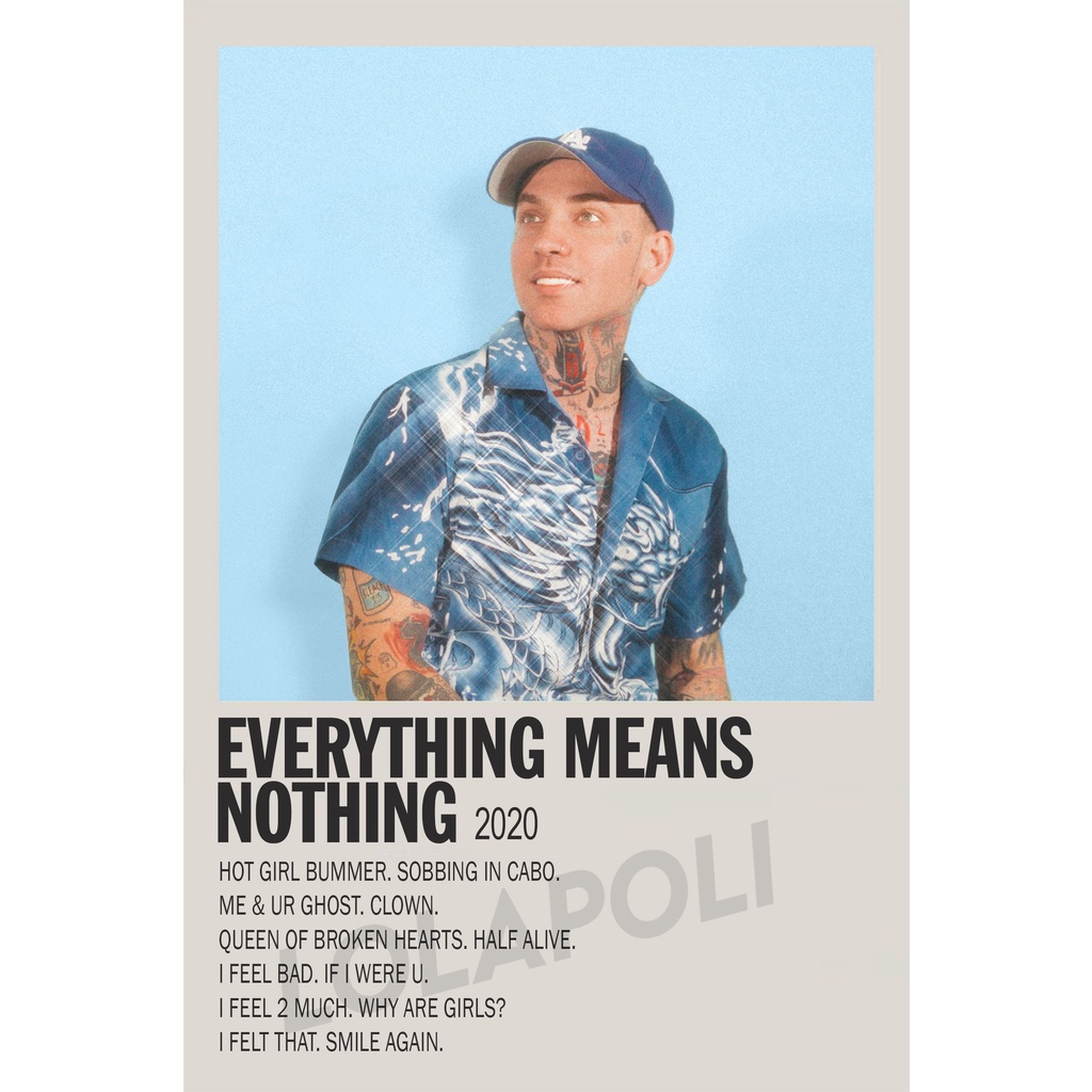 Poster Cover Album Everything Means Nothing - Blackbear