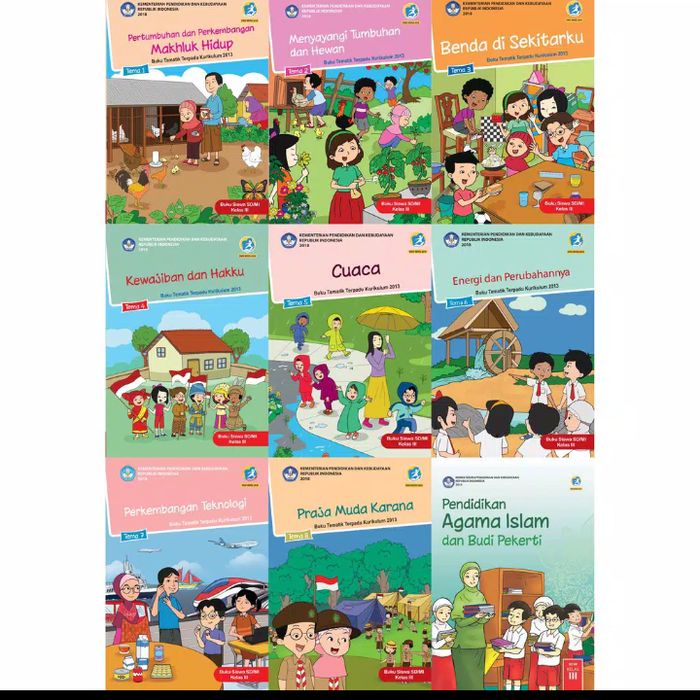 

❤BISA COD❤ BUKU SISWA TEMATIK SD KELAS 3 Untuk 1 Tahun. tema 1 2 3 4 5 6 7 8 &PAI