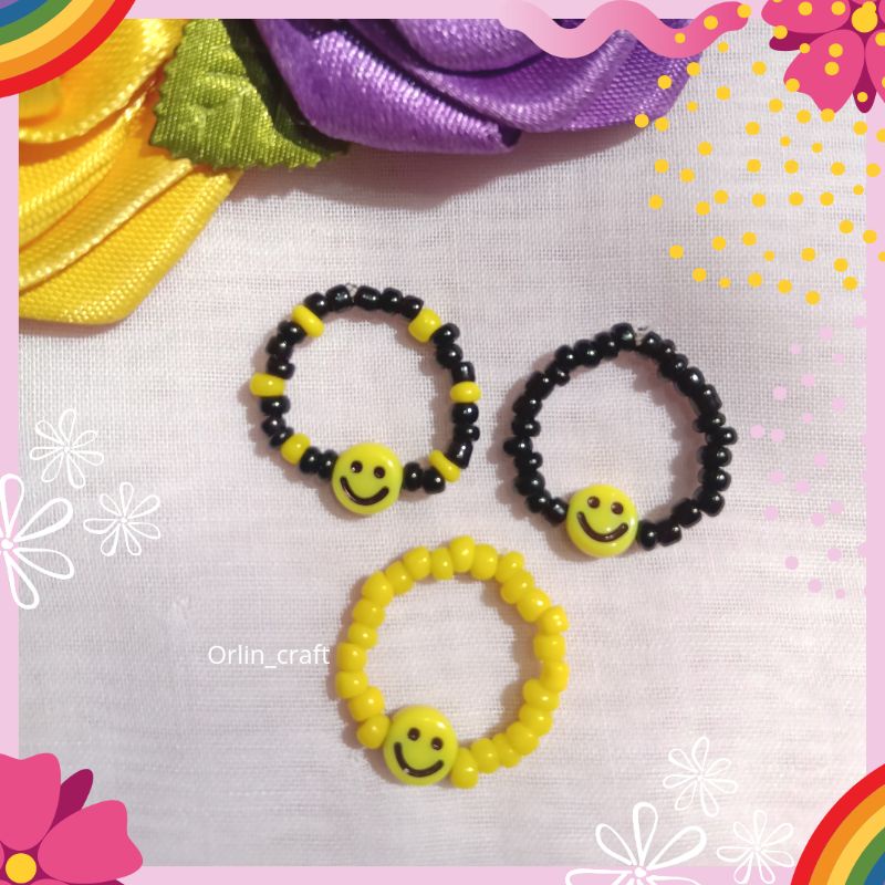 Cincin smile / Cincin manik / Cincin beads / Cincin beads smile