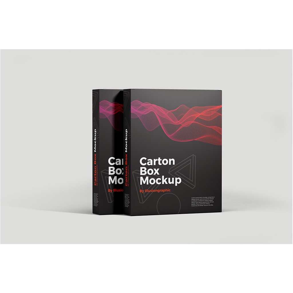 Carton Box Mockup – 8 View