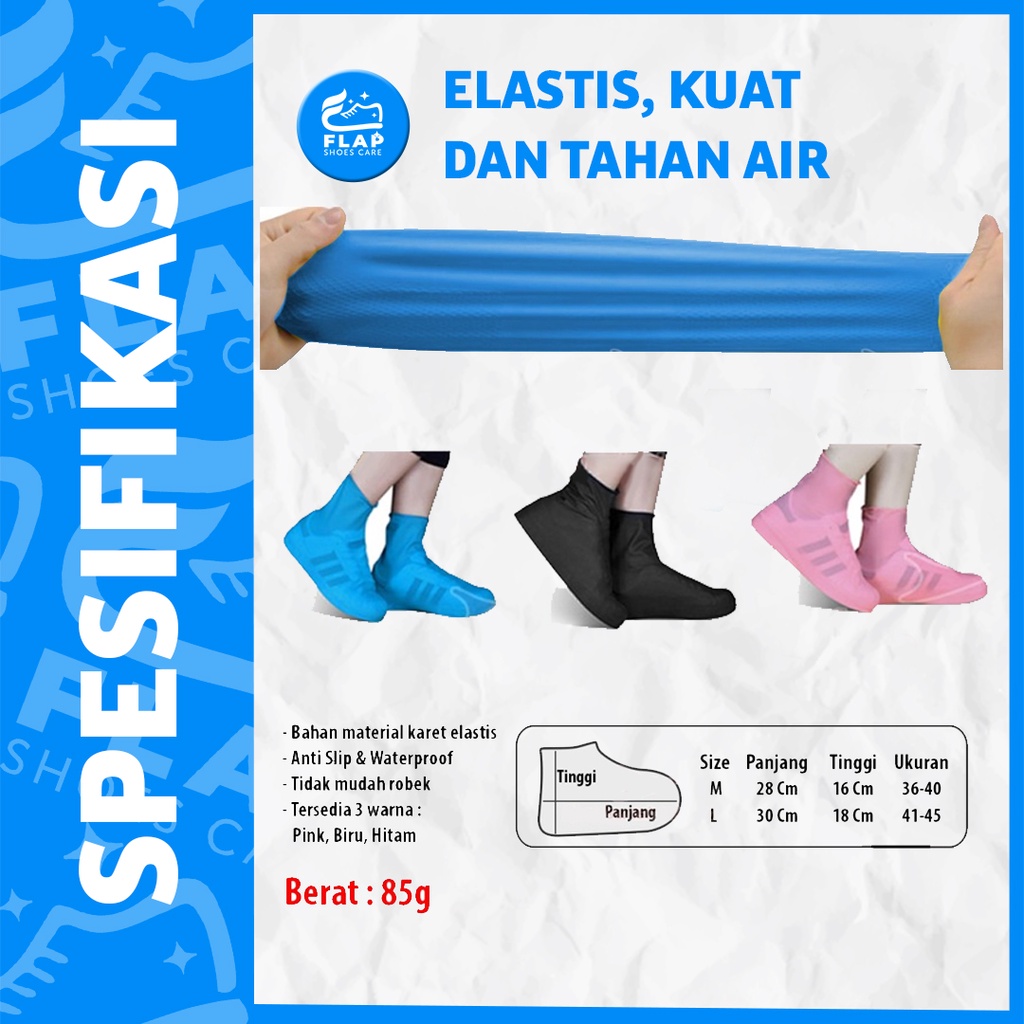 Flap Shoes Care Jas Hujan Sepatu Anti Air Waterproof