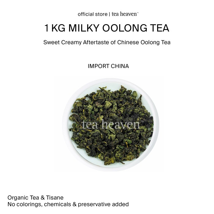 

(BISA COD) Milky Oolong 1kg Teh Milk Oolong Tea Premium Import Tea Heaven 1 kilo - 500gr