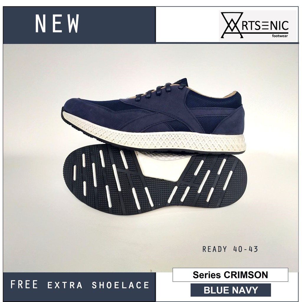 Top Seller☆ Sepatu Pria  Sepatu Sneaker crimson navy ARTSENIC limited Edition Kualitas Super