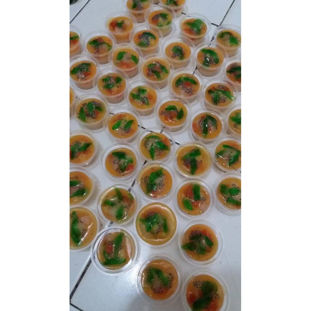 

31.87-Kue- Puding Susu Buah Siram Jelly -Terlengkap-Termurah-Dijamin.