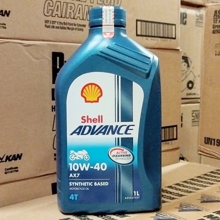 OLI MESIN MOTOR SHELL ADVANCE AX7 10W-40 1 LITER