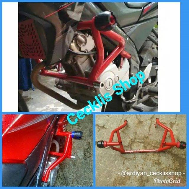 Crash Bar Tubular Slider Vixion Advanced & Lightning NVL NVA Engine Guard