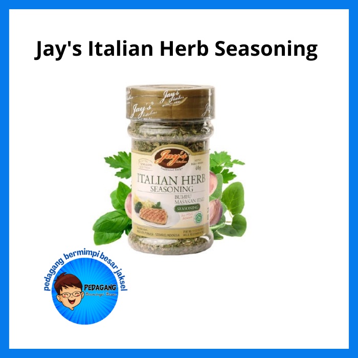 

Jay's Kitchen Italian Herb Seasoning 40gr | Bumbu Masakan ItaliaA