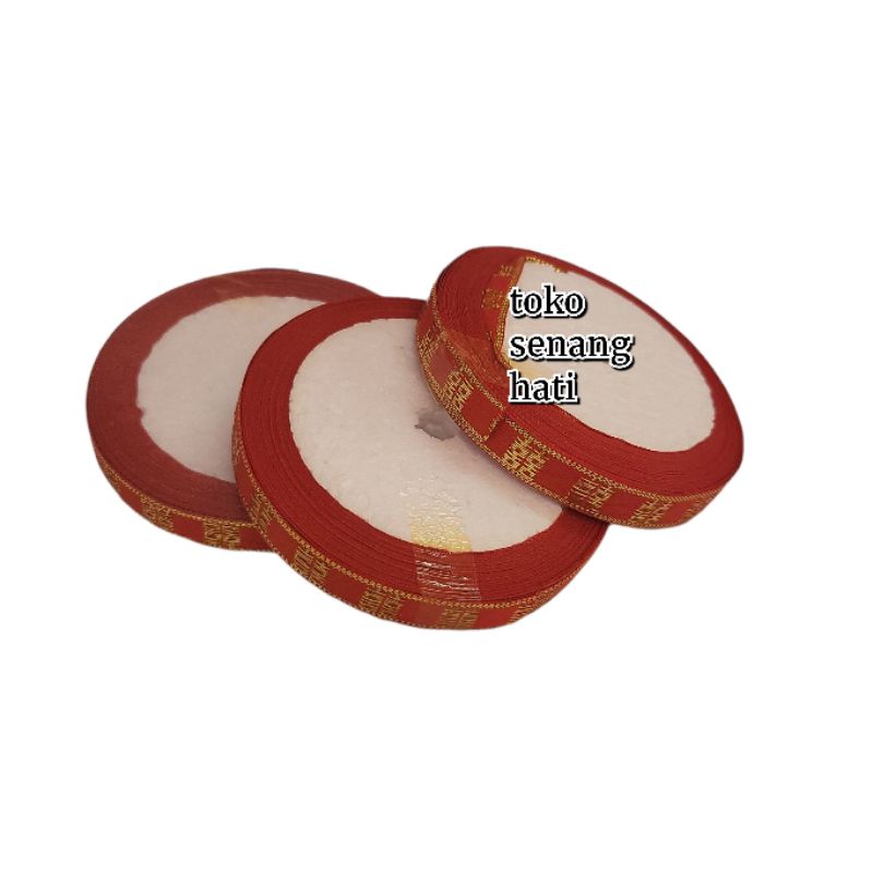 

pita sangjit emas 1 cm . pita wedding