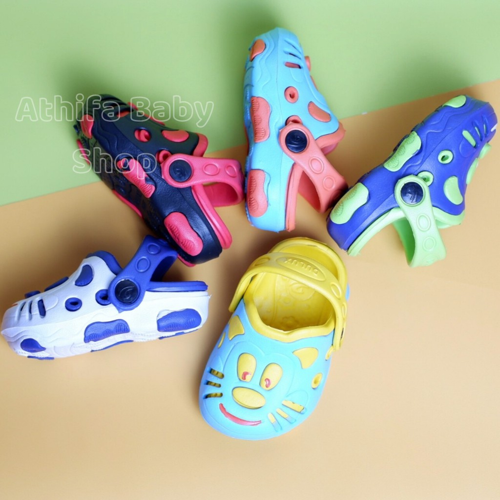 Sepatu Sandal Baim Anak Laki Usia 6 Bulan 1 2 3 Tahun Size 19-24 Sendal Slop Eva Balita Bayi Cowok