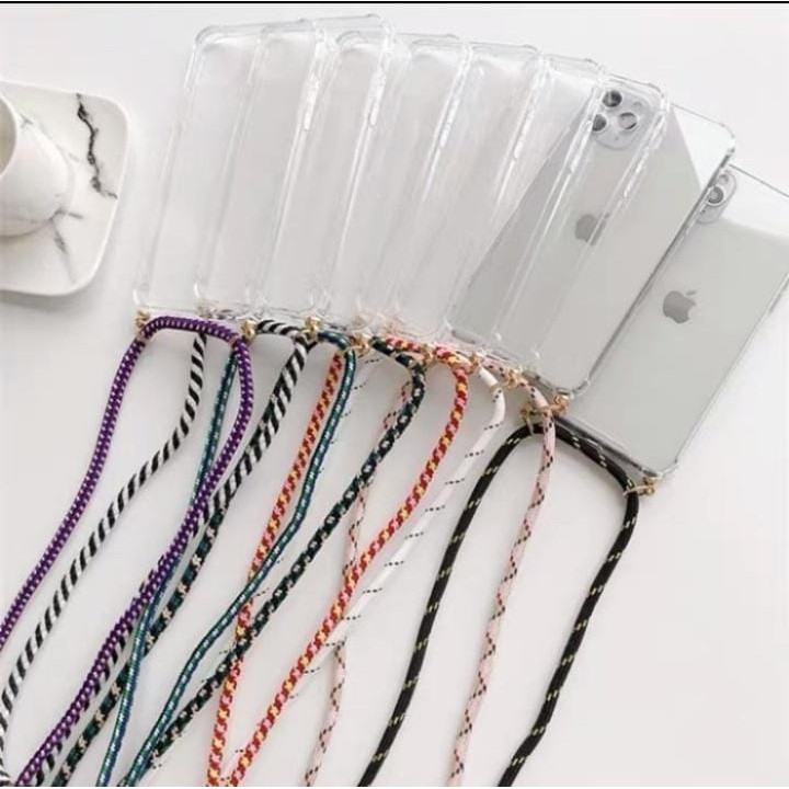 Huawei P40 / P40 Pro / P30 Pro Soft Case Cover Transfarant Strap + Tali Gantung