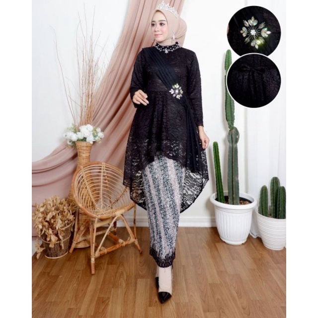 Stelan Kebaya Lesty Payet Original Butik