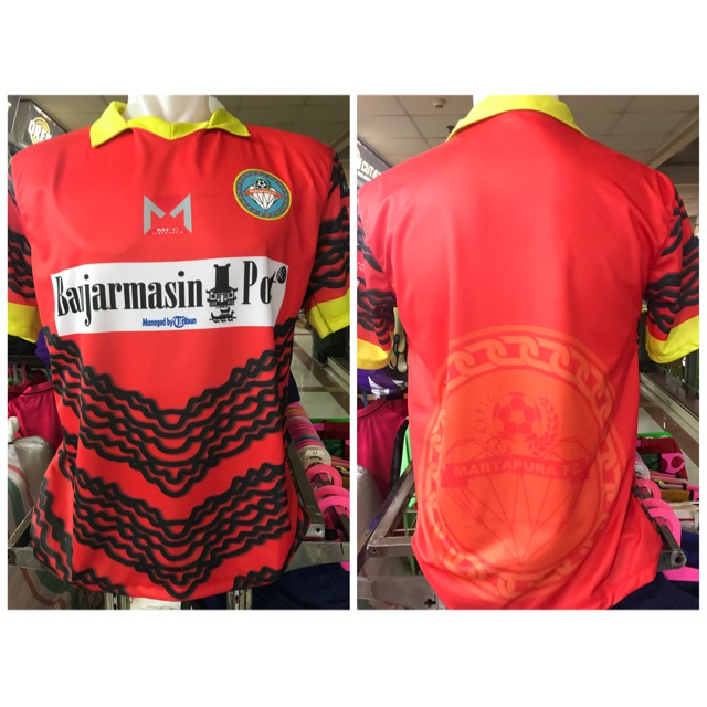 Terbaru  MERAH JERSEY MARTAPURA FC HOME GRADE ORI 2017 2018  Diskon