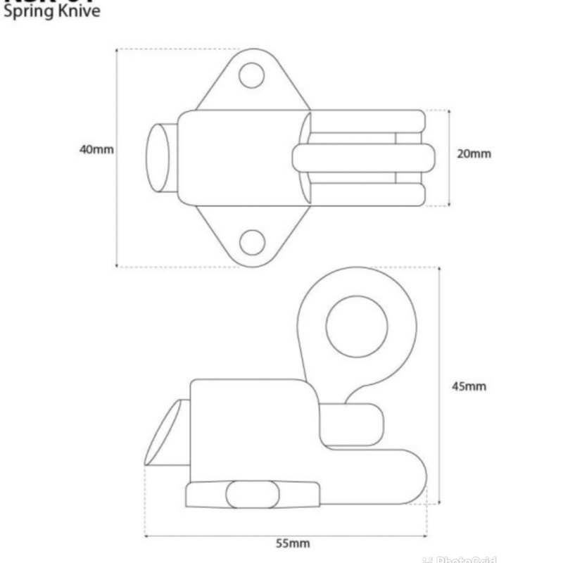 Spring knife murah dolomite spring knife jumbo hitam black SPRING KNIFE KUNCI JENDELA selot jendela kunci jendela SPRING KNIFE JENDELA STAINLESS DOLOMITE grendel kodok,selot jendela,kunci jendela grendel selot jendela