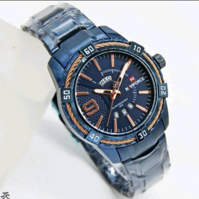 Jam tangan pria Naviforce Original Rantai