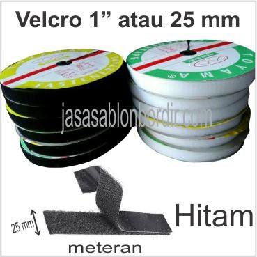 

Terbaru Perekat Velcro Magic Tape Kretekan 1inch atau 2.5cm permeter