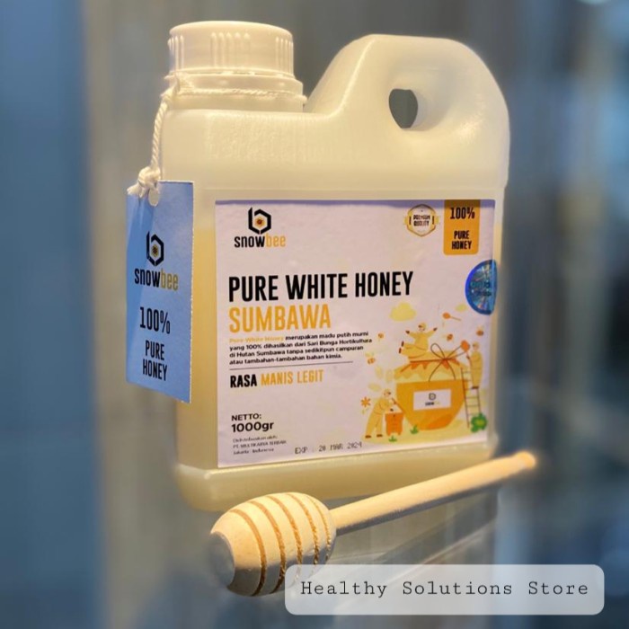 MADU PUTIH HUTAN SUMBAWA MURNI 1KG | SNOWBEE 100% PURE WHITE HONEY