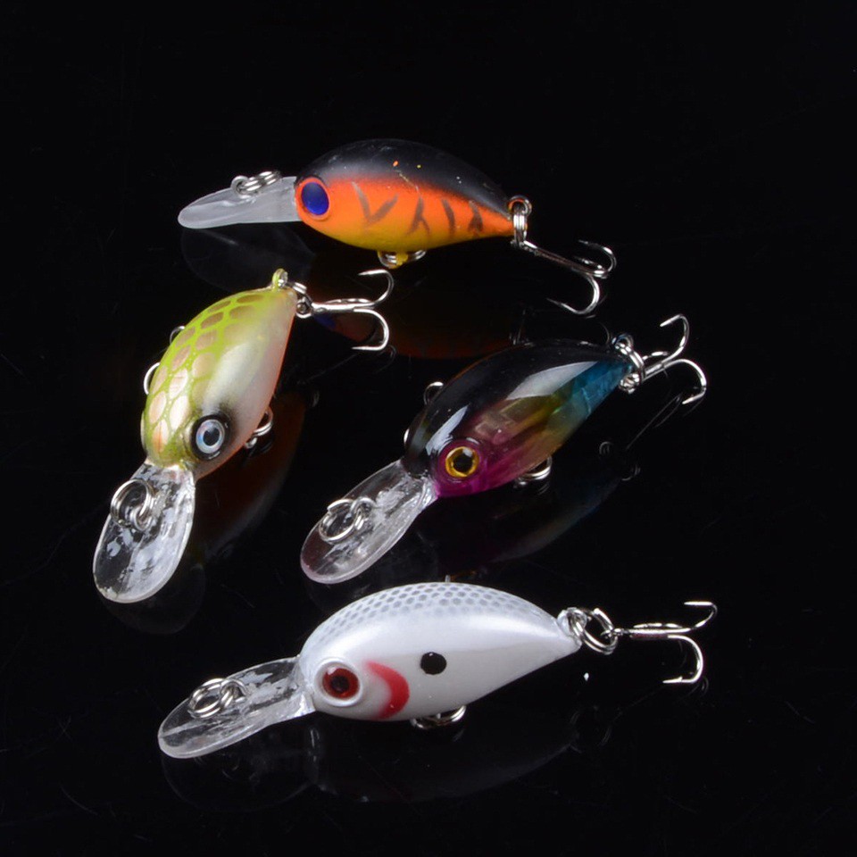 Umpan Lure Minnow Mini Crankbait 3.8g Floating Ultralight Casting